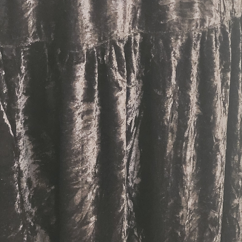 Black Velvet Broom Skirt - Picture 4 of 5